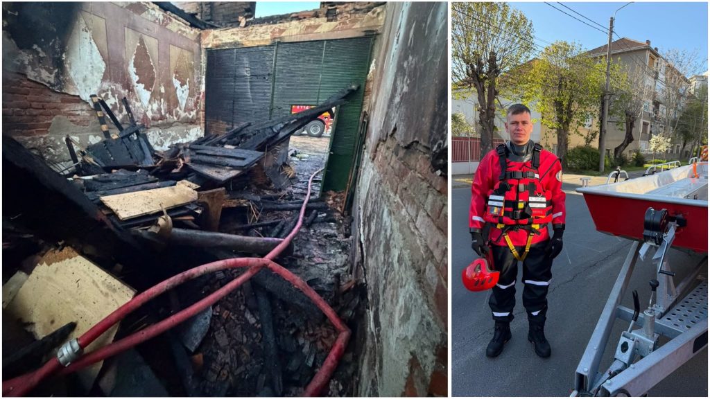 Incendiu devastator la Honorici: Femeie salvată din flăcări de un pompier aflat în concediu