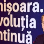 Primarul Dominic Fritz în timpul discursului susținut la evenimentul „Timișoara. Revoluția continuă”