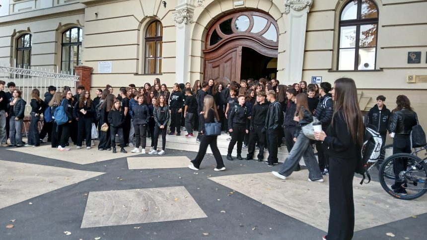 Protest al elevilor din Timiș împotriva uniformei obligatorii