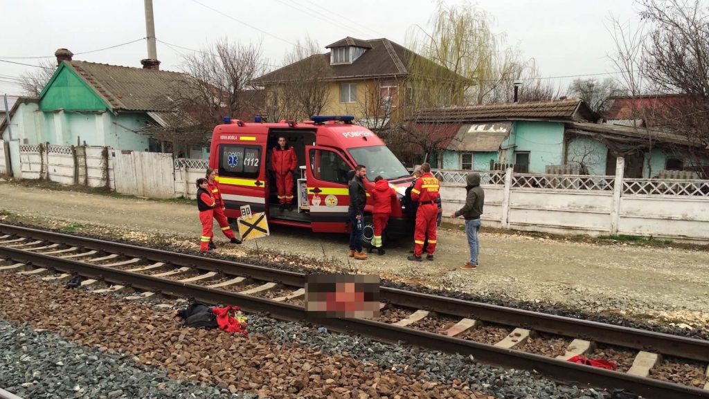 Victima lovită de tren în zona CET Arad