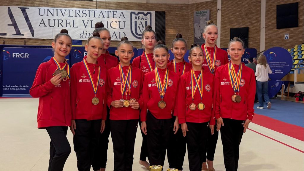 23 de medalii pentru sportivele din Timișoara: Aur la Campionatul Național de Gimnastică Ritmică
