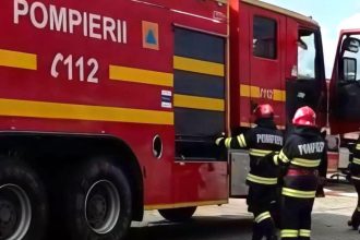 Incendiu puternic la o gospodărie din Cenad, județul Timiș