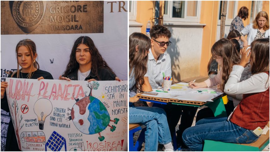 Lecție de biodiversitate în curtea verde a Liceului „Grigore Moisil”