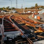 Se montează sistemele pentru tramvaie în Pasajul Solventul din Timișoara