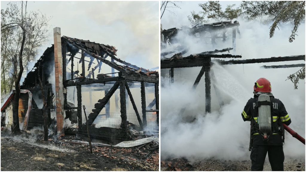 Trei incendii în gospodării din Timiș, în doar câteva ore