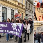 Peste 100 de oameni au participat la marșul împotriva violenței asupra femeilor, organizat în centrul Timișoarei