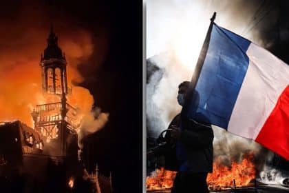Primăria din Limoges, cuprinsă de flăcări în timpul protestelor violente din Franța