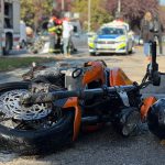 Accident pe strada Cluj din Timișoara. Un motociclist a ajuns la spital