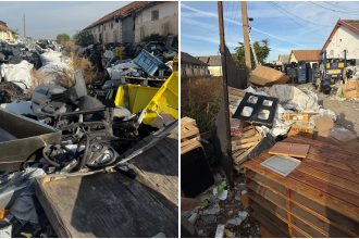 Aproape 475 de tone de deșeuri, descoperite pe un teren din Arad