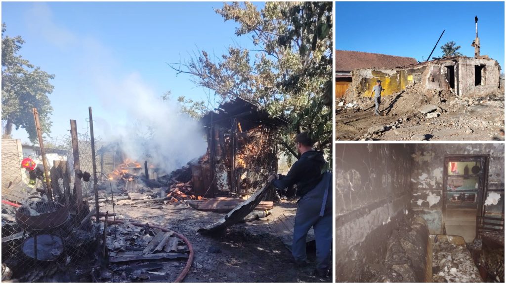 Doi vârstnici din Timiș au rămas fără casă după un incendiu