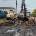 Șantier pe strada Gării din Timișoara pentru noua linie de tramvai
