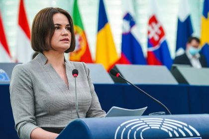 Sviatlana Tsikhanouskaya primește premiul Timișoara pentru Valori Europene