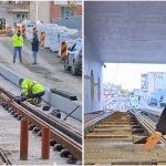 Premieră la Pasajul Solventul. Macaz special pentru tramvaie