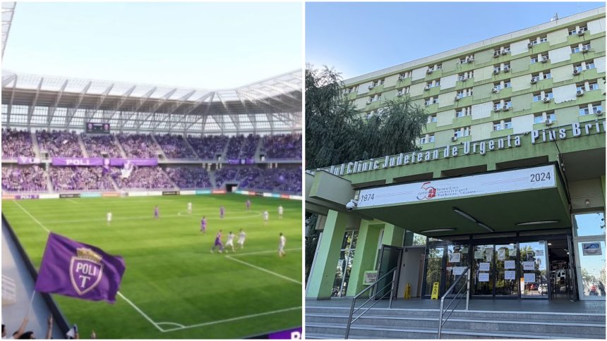 Parcare comună pentru stadionul Dan Păltinișanu și Spitalul Județean