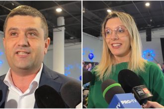 ALT foto: Radu Miruță și Diana Buzoianu, cei mai votați candidați pentru funcțiile de vicepreședinte al USR, la Congresul de la Timișoara